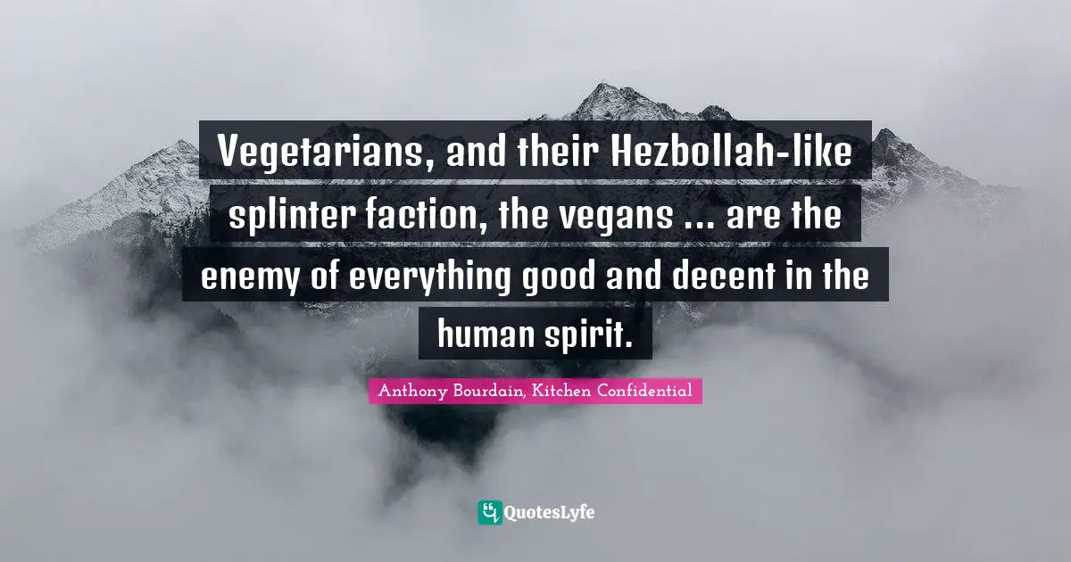Vegetarians And Their Hezbollah Like Splinter Faction 167835 