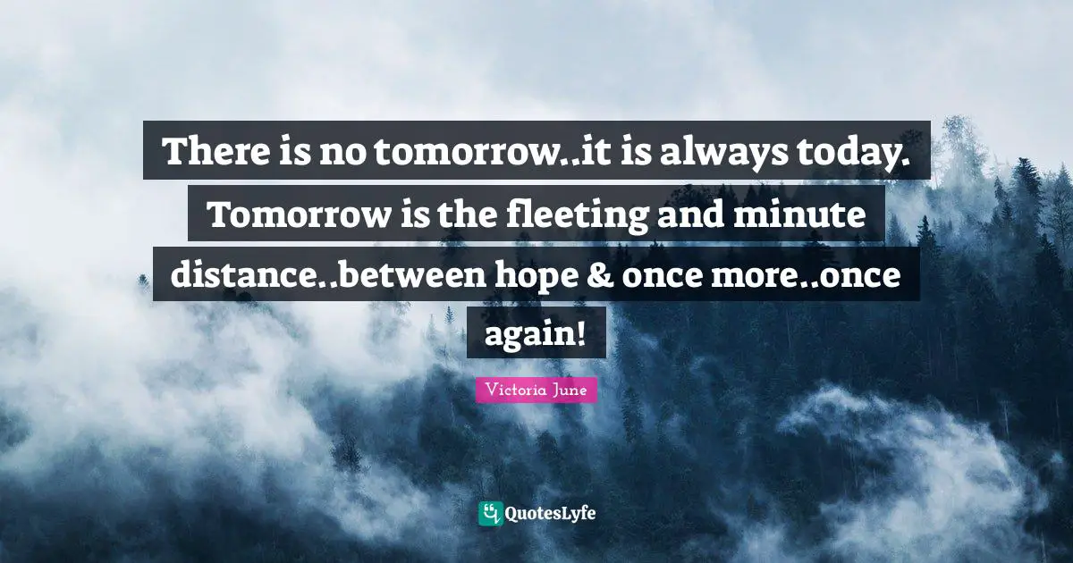 there-is-no-tomorrow-it-is-always-today-tomorrow-is-the-fleeting-and